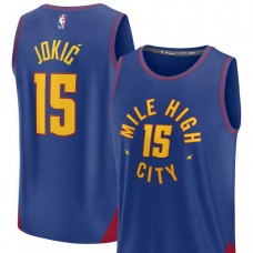 Men's Fanatics Branded Nikola Jokic Navy Denver Nuggets Fast Break Replica Player Jersey - Statement Edition