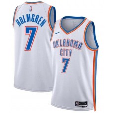 Men’s Oklahoma City Thunder Chet Holmgren Association Jersey – White