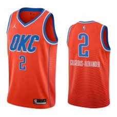 Men’s Oklahoma City Thunder Shai Gilgeous-Alexander Statement Edition Jersey – Orange