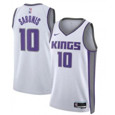 Men’s Sacramento Kings Domantas Sabonis Association Jersey – White