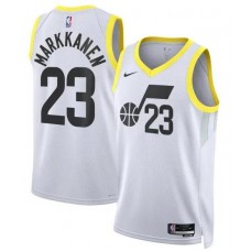 Men’s Utah Jazz Lauri Markannen Association Jersey – White