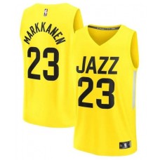 Men’s Utah Jazz Lauri Markannen Icon Edition Jersey – Yellow