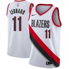 Meyers Leonard Portland Trail Blazers White Jersey Cheap Sale