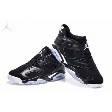 New Air Jordan 6 Low Black Metallic Silver Sneakers Sale