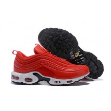 Nike Air Max 97 Plus TN Red White Running Shoes Cheap On Sale
