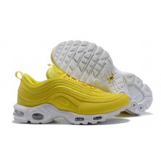 Nike Air Max 97 Plus TN Yellow White Jogging Shoes Cheap For Sale