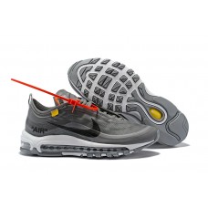 Nike Air Max 97 x Off White Running Shoes Gray Cheap For Sale