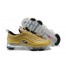 Nike Air VaporMax 97 Metallic Gold Running Shoes Cheap For Sale