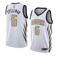 Omari Spellman Hawks City New Jersey White For Cheap Sale