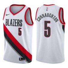 Pat Connaughton Blazers White NBA Jersey Nike Cheap For Sale