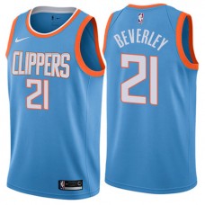Patrick Beverley Clippers Light Blue NBA Jersey City For Cheap Sale