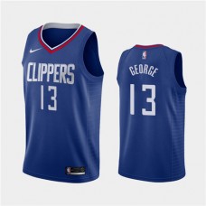 Paul George Clippers Blue Icon Jersey Cheap For Sale