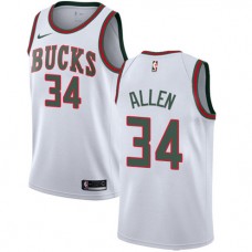 Ray Allen Throwback Bucks White NBA Jersey Nike Cheap For Sale