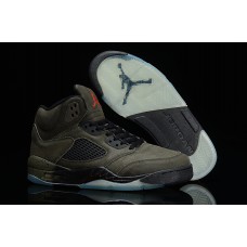 Real Air Jordan 5 (V) Black Sneakers Sale For Men Online