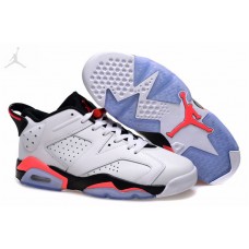 Real Air Jordan 6 Low White Infrared 23 Black Shoes Online