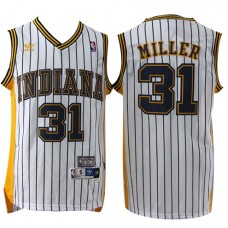 Reggie Miller Pacers Retro Home Jersey White For Cheap Sale
