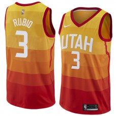Ricky Rubio Utah Jazz City Edition Jersey Orange Cheap Sale