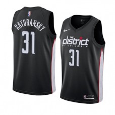 Tomas Satoransky Wizards City Jersey Black 2018-19 For Cheap Sale