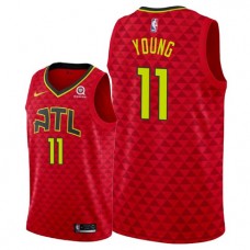 Trae Young Hawks Red Statement NBA Jersey Cheap For Sale