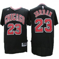 NBA Chicago Bulls 23 Michael Jordan Throwback Shorts Jersey Hardwood Classics Black