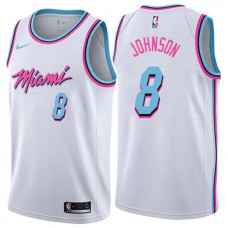 Tyler Johnson Miami Heat Vice City White NBA Jersey Cheap Sale