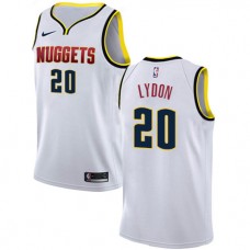 Tyler Lydon Nuggets Home White NBA Jersey Cheap For Sale