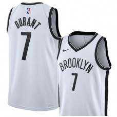 Unisex Brooklyn Nets Kevin Durant Nike White Swingman Jersey - Association Edition