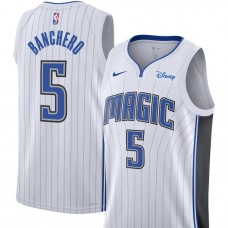 Unisex Nike Paolo Banchero White Orlando Magic Swingman Badge Player Jersey - Association Edition