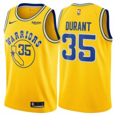 Warriors Kevin Durant Hardwood Classic Jersey Gold Cheap For Sale