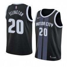 Wayne Ellington Pistons Motor City NBA Jerseys Black Cheap For Sale