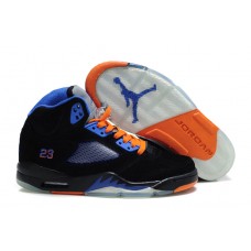 Wholesale Air Jordan 5 Black Blue Shoes For Women Online