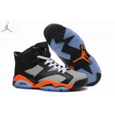 Wholesale Air Jordan 6 Retro Black Grey Orange Shoes Online