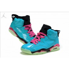 Wholesale Air Jordan 6 Retro Blue Pink Shoes For Girls Online