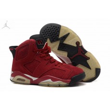Wholesale Air Jordan 6 (VI) Wine Red Sneakers For Women Online