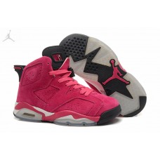 Wholesale Air Jordan Retro 6 (VI) Pink Black Shoes For Girls Online