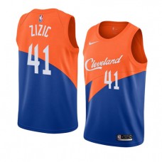 Wholesale Cavaliers Ante Zizic City NBA Jerseys Orange Blue Online