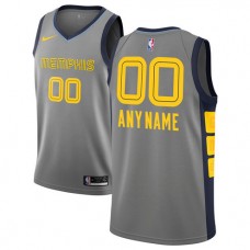 Wholesale Custom Grizzlies Nike Gray NBA Jerseys City Edition