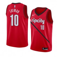 Wholesale Jake Layman Blazers Rip City Earned Red NBA Jerseys