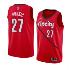 Wholesale Jusuf Nurkic Blazers Rip City Earned Red NBA Jerseys