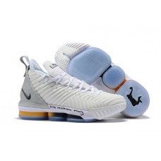 Wholesale LeBron 16 White Gray Basketball Nike Shoes Online