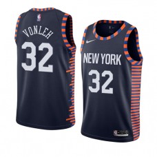 Wholesale Noah Vonleh NY Knicks City NBA Jerseys Navy Online