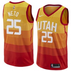 Wholesale Raul Neto Jazz Orange NBA Jerseys City Edition Online