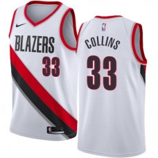 Wholesale Zach Collins Blazers White Home NBA Jersey Swingman