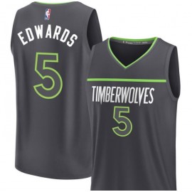 Men's Fanatics Branded Black Minnesota Timberwolves Edwards Jersey - Statement Edition