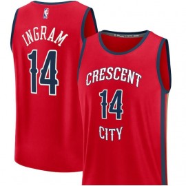 Men's Fanatics Branded Brandon Ingram Red New Orleans Pelicans Fast Break Replica Jersey - Statement Edition