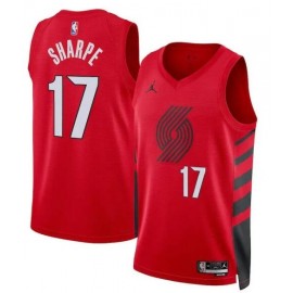 Men’s Portland Trail Blazers Shaedon Sharpe Statement Edition Jersey – Red