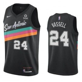 Men’s San Antonio Spurs Devin Vassell City Edition Jersey – Black