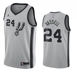 Men’s San Antonio Spurs Devin Vassell Statement Edition Jersey – Gray