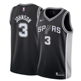 Men’s San Antonio Spurs Keldon Johnson Icon Edition Jersey – Black
