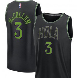 Unisex Fanatics Branded CJ McCollum Black New Orleans Pelicans 2023-24 Fast Break Jersey - City Edition